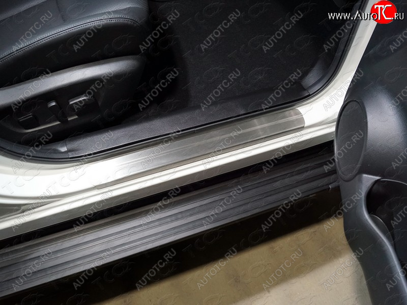 3 659 р.  Накладки на пороги, ТСС Тюнинг Nissan Qashqai 2 J11 рестайлинг (2017-2022) (лист шлифованный)  с доставкой в г. Пермь