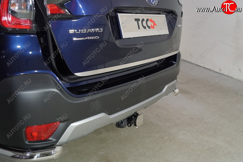 2 349 р. Накладка на заднюю дверь, ТСС Тюнинг  Subaru Outback  BT (2019-2025) универсал (лист шлифованный)  с доставкой в г. Пермь