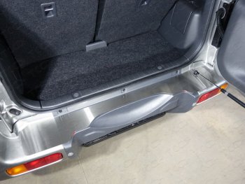 Накладка на задний бампер, ТСС Тюнинг Suzuki Jimny  JB23/JB43 (2012-2018) 2-ой рестайлинг (Лист шлифованный)