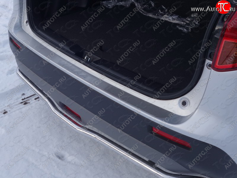 2 999 р. Накладка на задний бампер, ТСС Тюнинг  Suzuki Vitara  LY (2015-2019) дорестайлинг (лист шлифованный надпись Vitara)  с доставкой в г. Пермь
