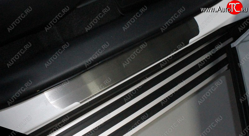 3 689 р. Накладки на пороги ТСС Тюнинг  Toyota RAV4  XA50 (2018-2025) 5 дв. дорестайлинг (лист шлифованный)  с доставкой в г. Пермь