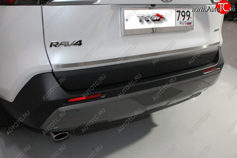 1 849 р. Накладка на заднюю дверь, ТСС Тюнинг Toyota RAV4 XA50 5 дв. дорестайлинг (2018-2025) (Лист шлифованный)  с доставкой в г. Пермь