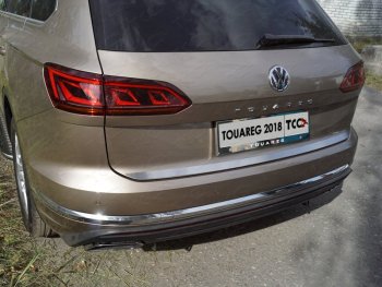 Накладка на заднюю дверь, ТСС Тюнинг Volkswagen Touareg  CR (2018-2025) (Лист шлифованный)