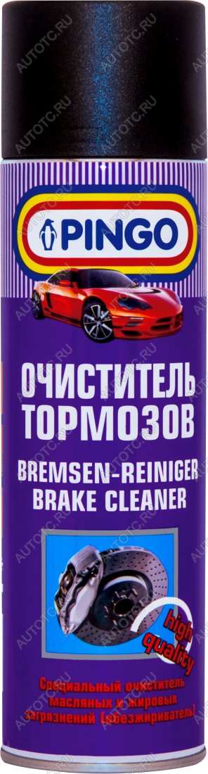 339 р. Очиститель тормозов  500 мл Pingo 85020-0  с доставкой в г. Пермь