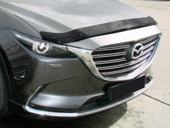 Дефлектор капота SIM Mazda CX-9  TC (2015-2025) дорестайлинг, рестайлинг