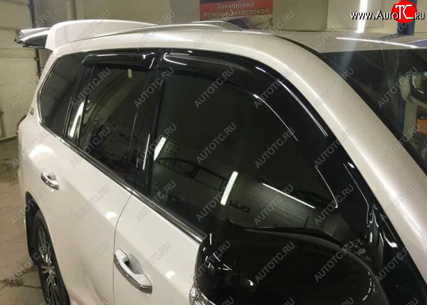 879 р. Дефлекторы окон SIM Toyota Land Cruiser 200 дорестайлинг (2007-2012)  с доставкой в г. Пермь