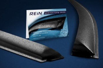 Дефлектор окон 2 шт. MAN COMMANDER прямой, накладной, скотч 3М, синий  Ман Командер REIN reinwv849s