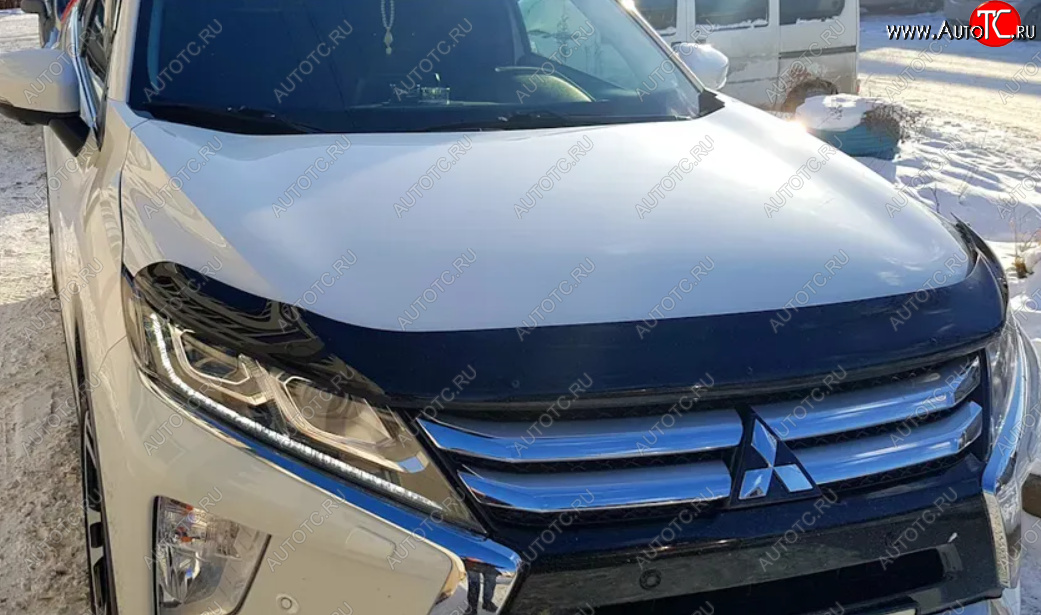 589 р. Дефлектор капота SIM Mitsubishi Eclipse Cross GK дорестайлинг (2017-2021)  с доставкой в г. Пермь