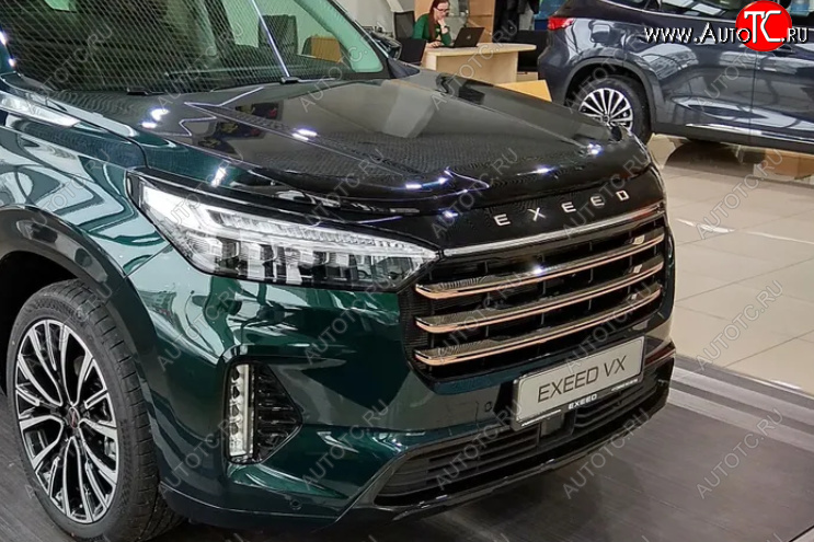4 599 р. Дефлектор капота SIM EXEED VX дорестайлинг (2020-2023)  с доставкой в г. Пермь