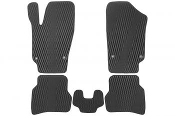 3 079 р. Коврики в салон EVA подходят для подходят для VOLKSWAGEN Polo V, Vr,  2009-2020 (черная окантовка), 5шт.  Фольксваген Поло Klever eva.b.0505102822110k  с доставкой в г. Пермь. Увеличить фотографию 2