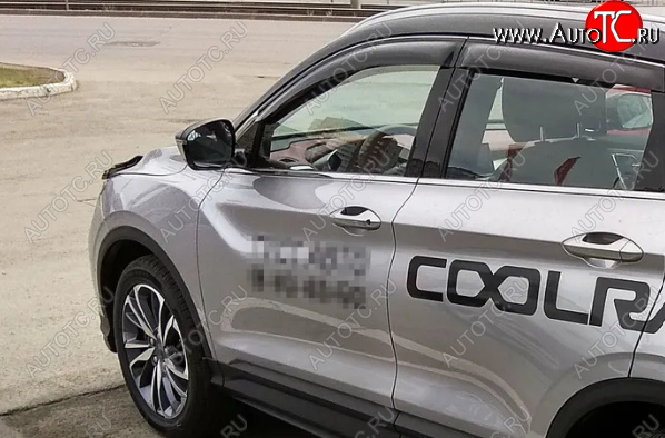 3 199 р. Дефлекторы окон SIM Geely Coolray SX11 дорестайлинг (2018-2023)  с доставкой в г. Пермь