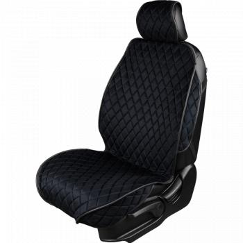 2 349 р. Накидка на сиденье (2 места Хами) ФЕНИКС ст РОМБ Lord Autofashion   (черный, строчка синяя)  с доставкой в г. Пермь. Увеличить фотографию 3