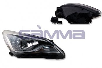 Левая фара GAMMA Hyundai Solaris  RBr (2014-2017) седан рестайлинг, хэтчбэк рестайлинг