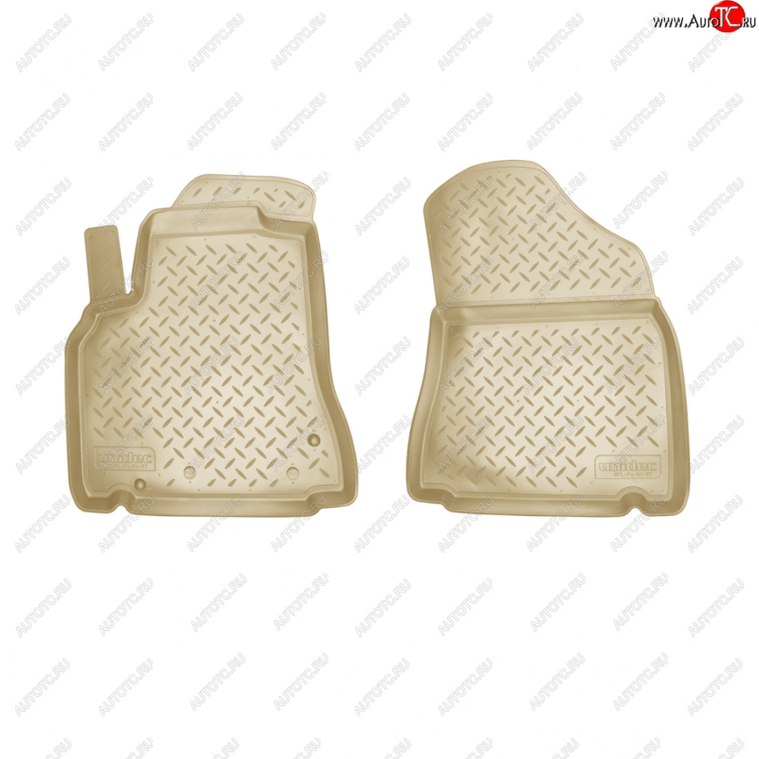 1 839 р. Коврики салонные (пер) Norplast  CITROEN Berlingo  B9 (2015-2022) рестайлинг (бежевый)  с доставкой в г. Пермь