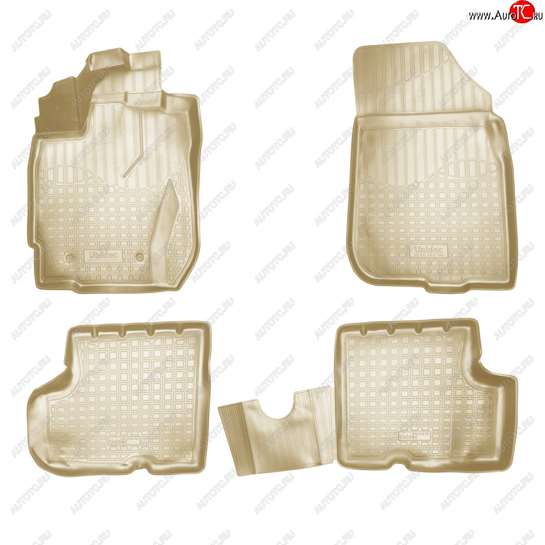3 199 р. Коврики салонные 3D Norplast  Nissan Terrano  D10 (2016-2022), Renault Duster  HS (2015-2021) (бежевый)  с доставкой в г. Пермь