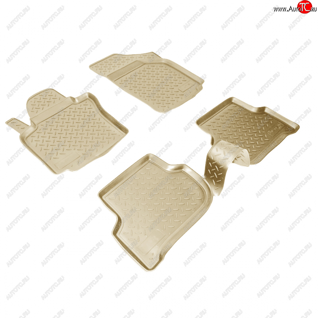 3 089 р. Коврики салонные Norplast  Seat Altea  5P (2004-2009) дорестайлинг (бежевый)  с доставкой в г. Пермь
