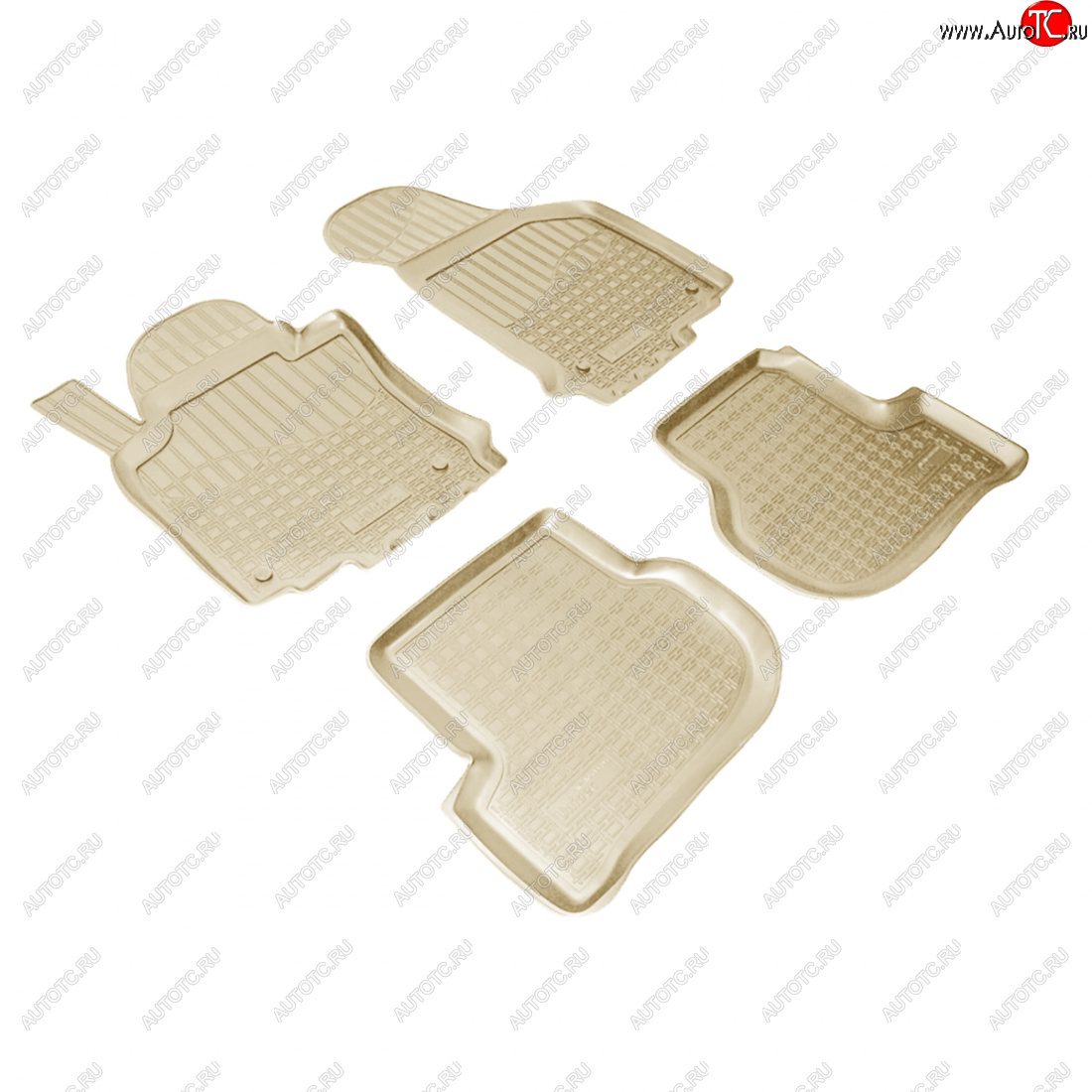 2 759 р. Коврики салонные Norplast  Skoda Octavia  A5 (2004-2013) дорестайлинг лифтбэк, дорестайлинг универсал, лифтбэк рестайлинг, рестайлинг универсал (бежевый)  с доставкой в г. Пермь