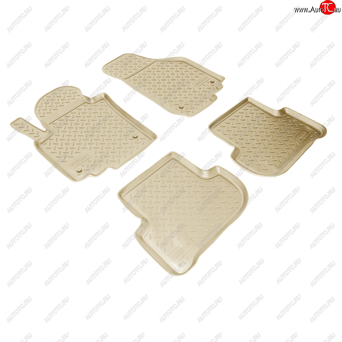 2 759 р. Коврики салонные (5L7) Norplast Skoda Yeti (2009-2013) (бежевый)  с доставкой в г. Пермь