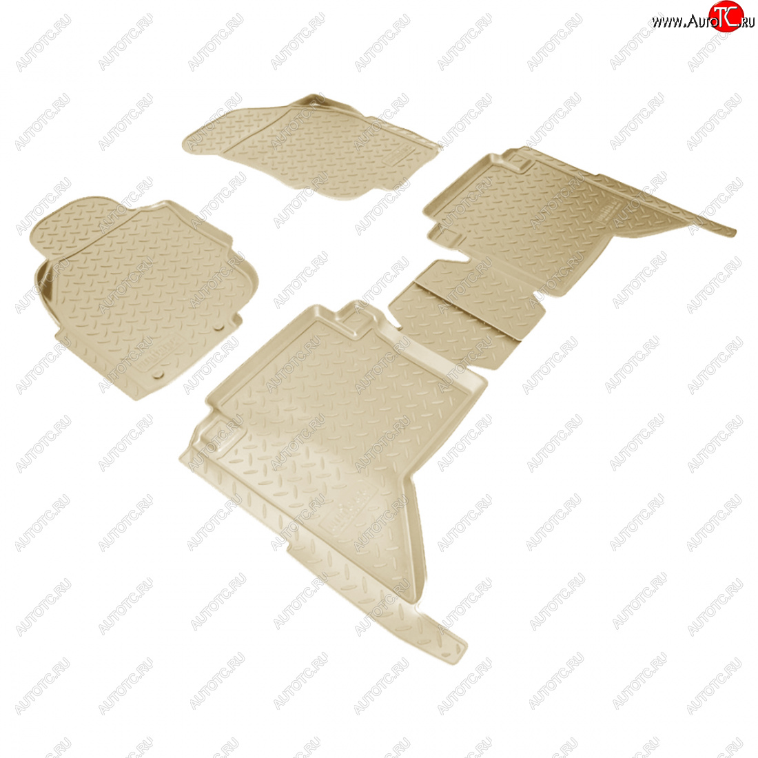 3 799 р. Коврики салонные (N2) Norplast  Toyota Hilux  AN20,AN30 (2011-2016)  2-ой рестайлинг (бежевый)  с доставкой в г. Пермь