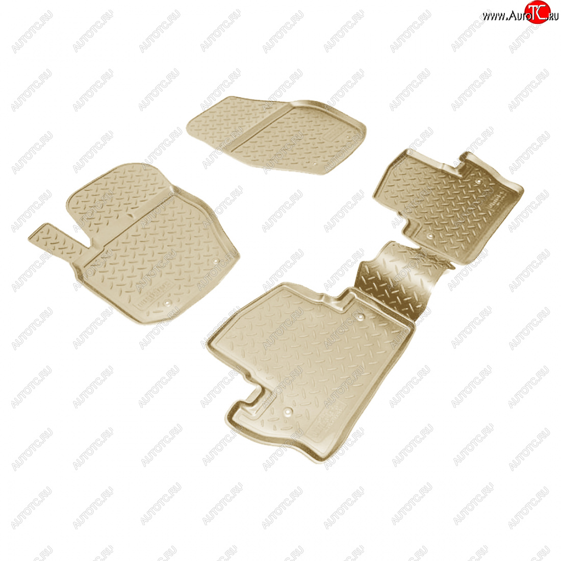 3 369 р. Коврики салонные Norplast  Volvo S60  FS седан (2010-2013) дорестайлинг (бежевый)  с доставкой в г. Пермь