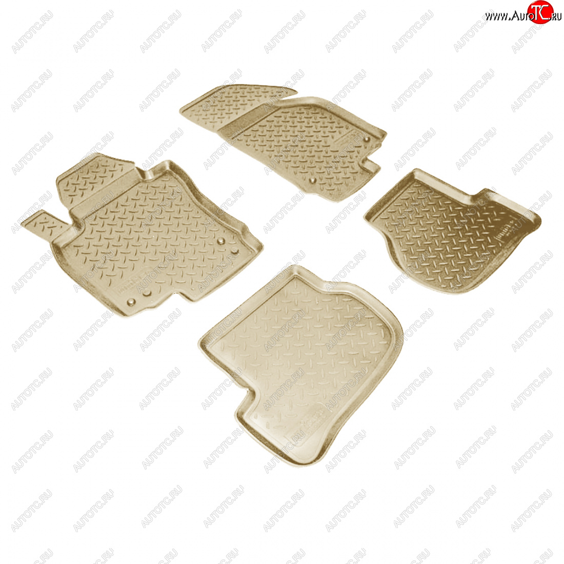 2 759 р. Коврики салонные Norplast  Volkswagen Golf  6 (2008-2014) хэтчбэк 5 дв. (бежевый)  с доставкой в г. Пермь