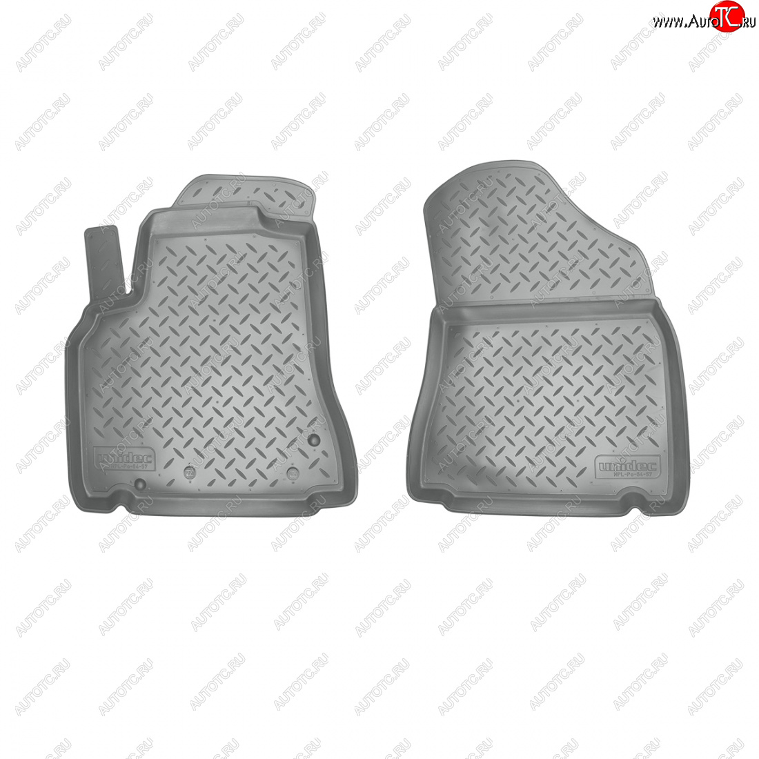 1 839 р. Коврики салонные (пер)  Norplast  CITROEN Berlingo  B9 (2008-2016) дорестайлинг (серый)  с доставкой в г. Пермь