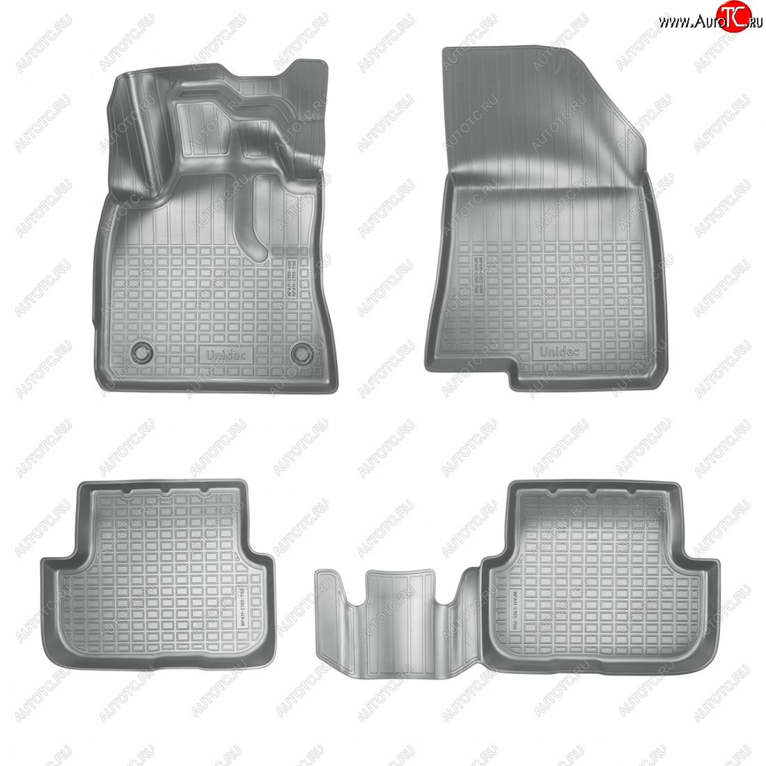 2 899 р. Коврики салонные Norplast  Dacia Sandero  BJ1 - Sandero Stepway  BJ1 (серый)  с доставкой в г. Пермь