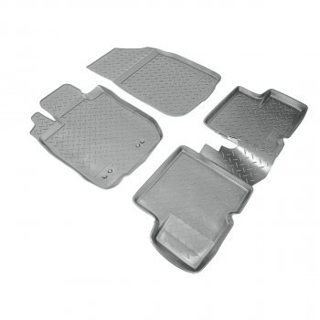 Коврики салонные Norplast Nissan Terrano  D10 (2013-2016), Renault Duster  HS (2015-2021) (серый)