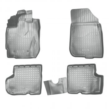 Коврики салонные 3D Norplast Nissan Terrano  D10 (2016-2022), Renault Duster  HS (2015-2021) (серый)