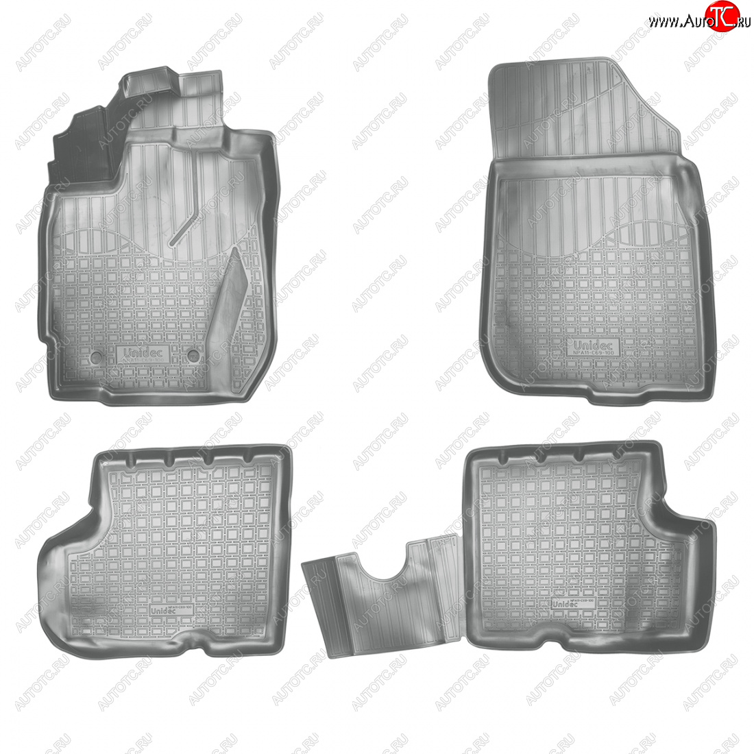 3 199 р. Коврики салонные 3D Norplast  Nissan Terrano  D10 (2016-2022), Renault Duster  HS (2015-2021) (серый)  с доставкой в г. Пермь