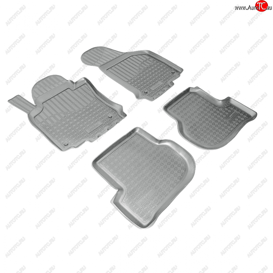 2 759 р. Коврики салонные Norplast  Skoda Octavia  A5 (2004-2013) дорестайлинг лифтбэк, дорестайлинг универсал, лифтбэк рестайлинг, рестайлинг универсал (серый)  с доставкой в г. Пермь
