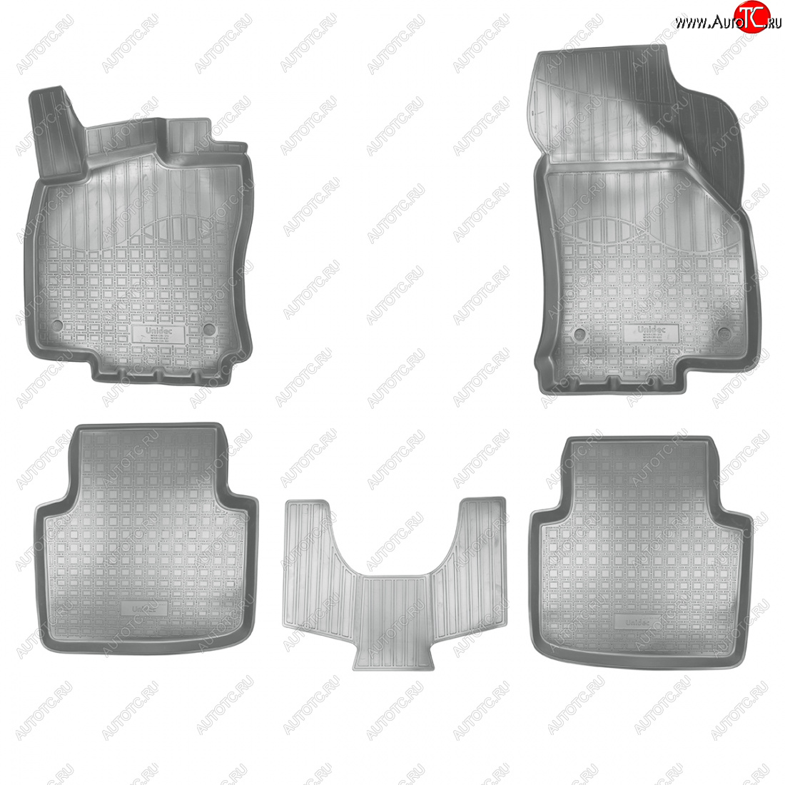 3 399 р. Коврики салонные Norplast  3D  Skoda Superb  B8 (3V) (2015-2019) лифтбэк дорестайлинг (серый)  с доставкой в г. Пермь