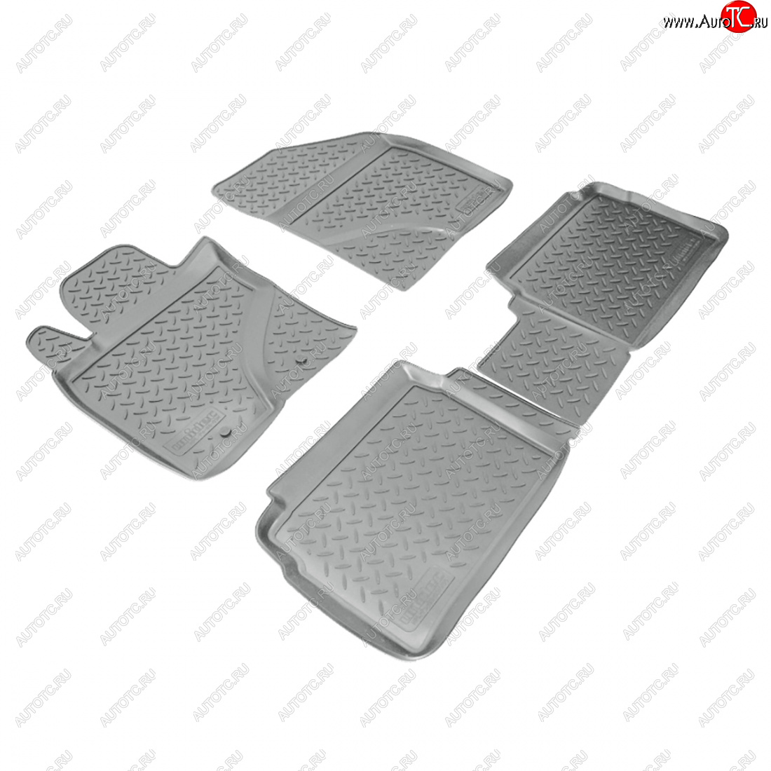 3 199 р. Коврики салонные Norplast  Toyota Avensis  T270 седан (2008-2011) дорестайлинг (серый)  с доставкой в г. Пермь