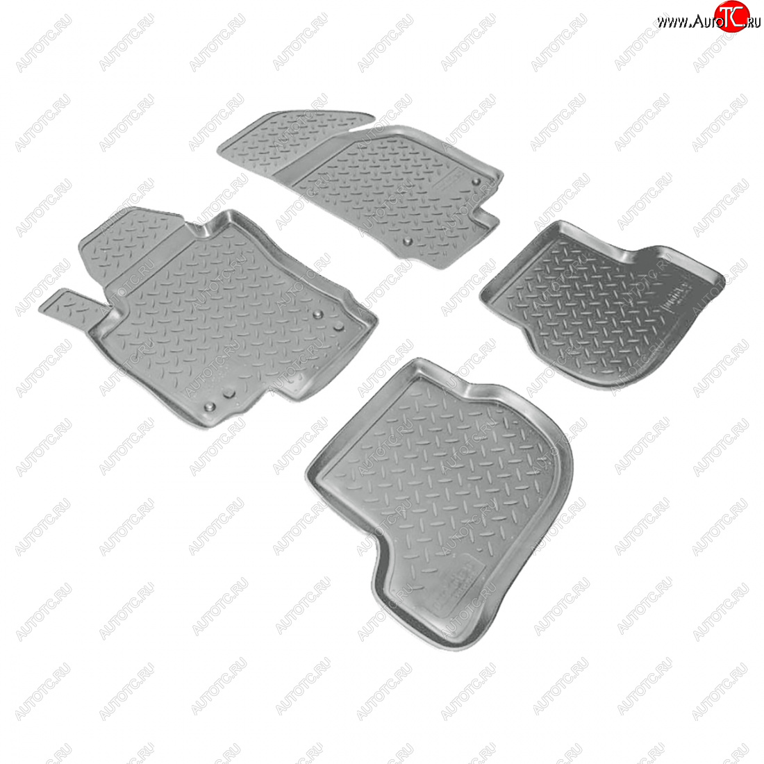 2 759 р. Коврики салонные Norplast  Volkswagen Golf  5 (2003-2009) универсал, хэтчбэк (серый)  с доставкой в г. Пермь