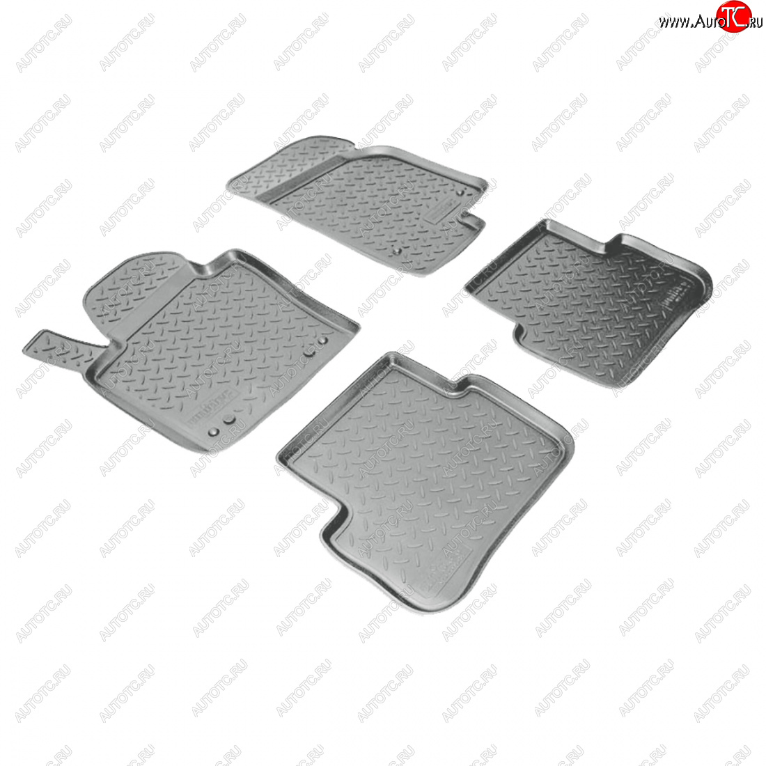2 759 р. Коврики салонные Norplast  Volkswagen Passat CC  дорестайлинг (2008-2012) (серый)  с доставкой в г. Пермь