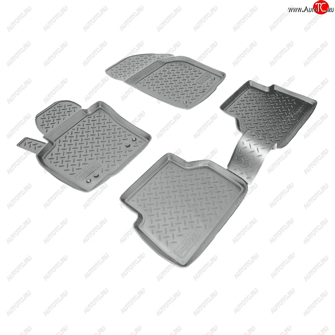 2 999 р. Коврики салонные Norplast  Volkswagen Tiguan  NF (2006-2011) дорестайлинг (серый)  с доставкой в г. Пермь