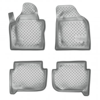 Коврики салонные Norplast Volkswagen Touran  1T (2003-2006) дорестайлинг минивэн (серый)