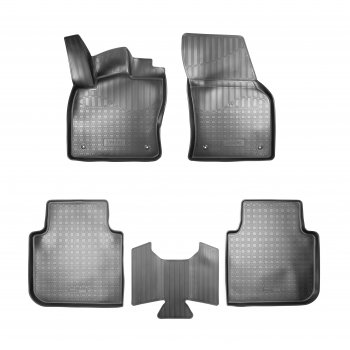Коврики салонные 3D Norplast Skoda Kodiaq  NU7 (2017-2021) дорестайлинг (черный)