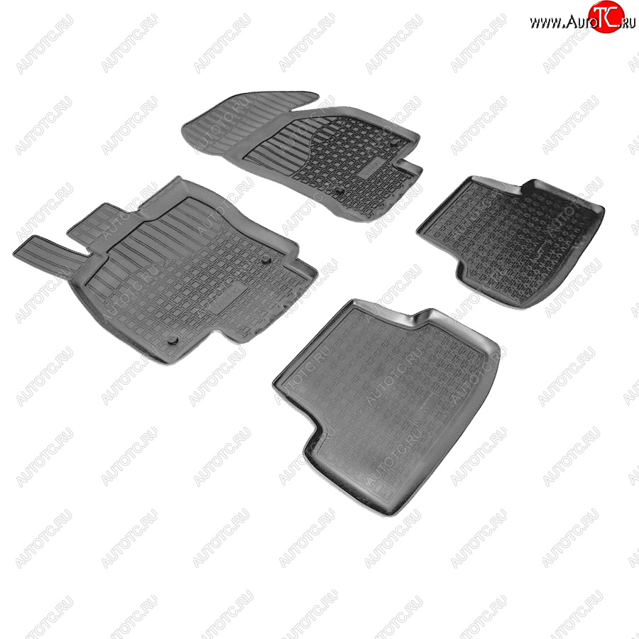 2 139 р. Коврики салонные 3D Norplast  Volkswagen Golf  8 (2019-2025) хэтчбэк 5 дв. (черный)  с доставкой в г. Пермь