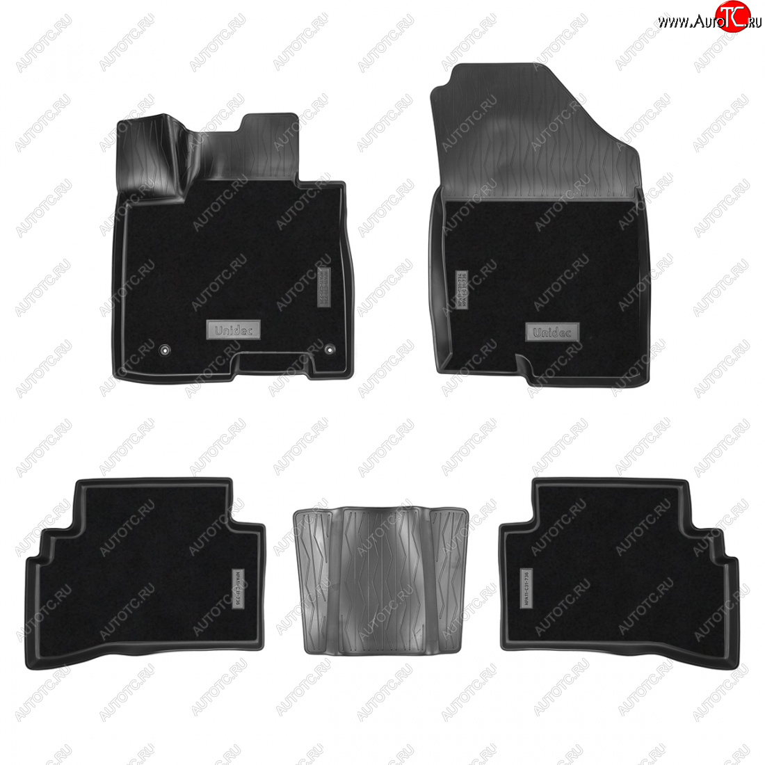 3 999 р. Коврики салонные комбинированные 3D Norplast Hyundai Tucson NX4 (2020-2022) (черный)  с доставкой в г. Пермь