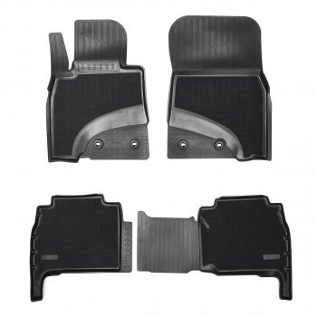 Коврики салонные комбинированные 3D Norplast Lexus LX570  J200 (2007-2012) дорестайлинг (черный)