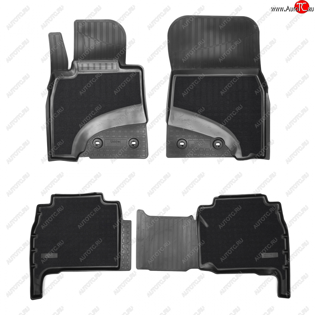 4 399 р. Коврики салонные комбинированные 3D Norplast  Lexus LX570  J200 (2007-2012) дорестайлинг (черный)  с доставкой в г. Пермь