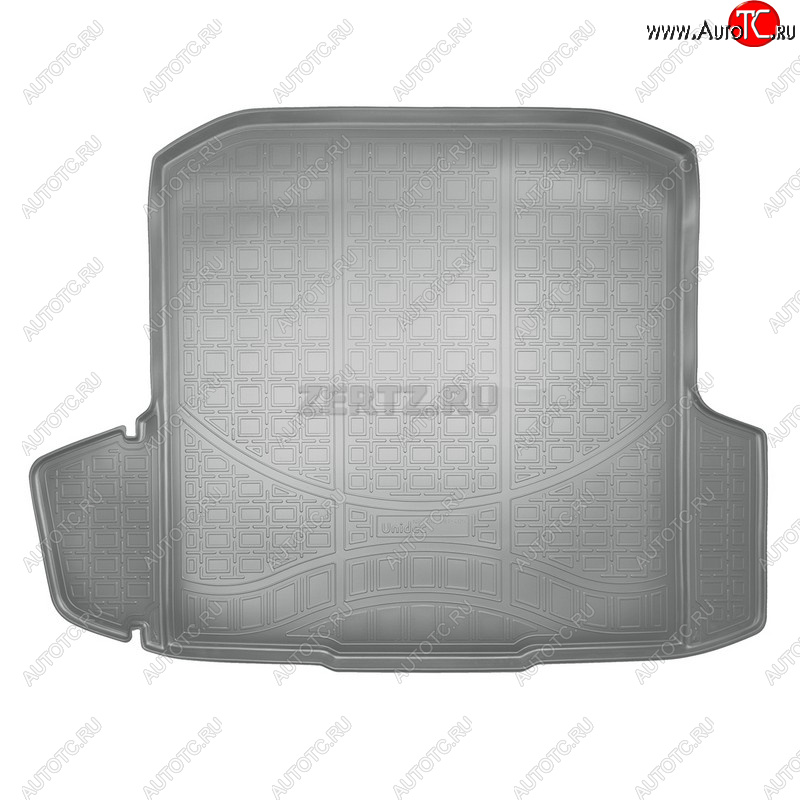 2 389 р. Коврики в багажное отделение Norplast  Skoda Octavia  A7 (2012-2017) дорестайлинг лифтбэк, дорестайлинг универсал (серый)  с доставкой в г. Пермь
