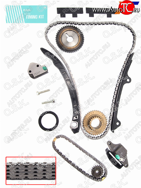 23 999 р. Комплект для замены цепи ГРМ NISSAN QR20DEQR25DE 07-12 OSK N147K  с доставкой в г. Пермь