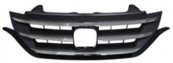 CR-V 12- РЕШЕТКА РАДИАТОРА С ХРОМ МОЛДИНГ (Китай) Honda CR-V  RM1,RM3,RM4 (2012-2015) дорестайлинг