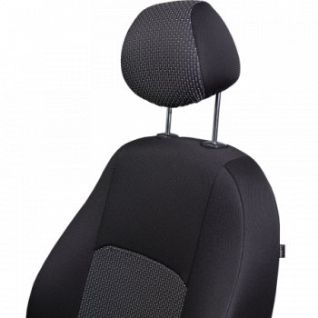 7 299 р. Комплект чехлов для сидений, (РЗС 60/40, 3Г жаккард), ДУБЛИН Lord Autofashion  Chevrolet Aveo ( T200,  T250) (2002-2011) хэтчбек 5 дв, седан, седан рестайлинг (черный, вставка Сеул серая, строчка серая)  с доставкой в г. Пермь. Увеличить фотографию 2
