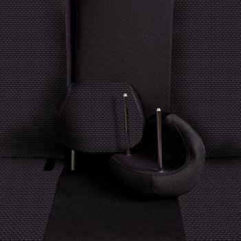 6 799 р. Комплект чехлов для сидений, (РЗС 60/40, 3Г жаккард) Дублин Lord Autofashion  Chevrolet Aveo ( T200,  T250) (2002-2011) хэтчбек 5 дв, седан, седан рестайлинг (черный, вставка Стежок серый. строчка черный)  с доставкой в г. Пермь. Увеличить фотографию 8