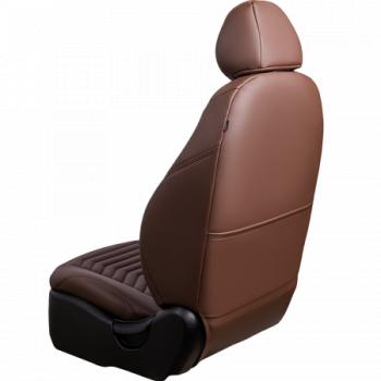 24 649 р. Комплект чехлов для сидений (к. Trend Spor Орегон) БАЙРОН ст ПРЕЗИДЕНТ Lord Autofashion  Ford Focus  3 (2010-2019) универсал дорестайлинг, хэтчбэк дорестайлинг, седан дорестайлинг, седан рестайлинг, универсал рестайлинг, хэтчбэк рестайлинг (темно-коричневый, вставка темно-коричнвая+коричневая, строчка коричневая)  с доставкой в г. Пермь. Увеличить фотографию 7