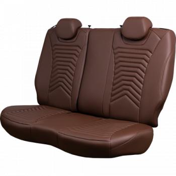 24 649 р. Комплект чехлов для сидений (к. Trend Spor Орегон) БАЙРОН ст ПРЕЗИДЕНТ Lord Autofashion  Ford Focus  3 (2010-2019) универсал дорестайлинг, хэтчбэк дорестайлинг, седан дорестайлинг, седан рестайлинг, универсал рестайлинг, хэтчбэк рестайлинг (темно-коричневый, вставка темно-коричнвая+коричневая, строчка коричневая)  с доставкой в г. Пермь. Увеличить фотографию 8