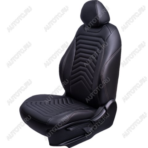 24 649 р. Комплект чехлов для сидений (к. Trend Spor Орегон) БАЙРОН ст ПРЕЗИДЕНТ Lord Autofashion  Ford Focus  3 (2010-2019) универсал дорестайлинг, хэтчбэк дорестайлинг, седан дорестайлинг, седан рестайлинг, универсал рестайлинг, хэтчбэк рестайлинг (черный, вставка черная, строчка бежевая)  с доставкой в г. Пермь